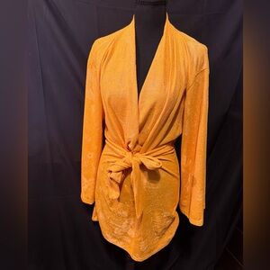 Zara knotted jacquard mini dress